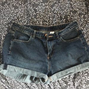 Denim jean shorts